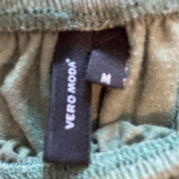 Forest Green Off the Shoulder Tee - Picture 2 of 3